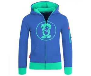 Trollkids - Kids Sortland Jacket - Sweat à capuche - 164 - midnight blue / dark mint
