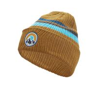 Trollkids - Kid's Spitsbergen Cap - Bonnet - 48-52 cm - 2-5 Years - bronze / dolphin blue / black