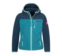 Trollkids - Kid's Stavanger Jacket - Veste polaire - 116 - dark marine / mystic blue / arctic blue