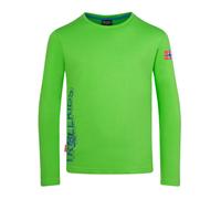 Trollkids - Kid's Stavanger Longsleeve XT - Haut à manches longues - 104 - fresh green / dark marine