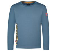 Trollkids - Kid's Stavanger Longsleeve XT - Haut à manches longues - 98 - steel blue / black / mango