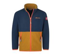 Trollkids - Kid's Storfjord Jacket - Veste polaire - 116 - bronze / mystic blue / flame orange
