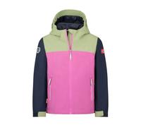 Trollkids - Kid's Telemark Jacket - Veste imperméable - 122 - pistachio green / mallow pink / navy