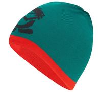 Trollkids - Kid's Troll Beanie - Bonnet - 52-56 cm - 6-12 Years - dark cyan / chili red / black