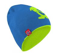 Trollkids - Kid's Troll Beanie Long - Bonnet - 52-56 cm - 6-12 Years - vivid blue / cool lime