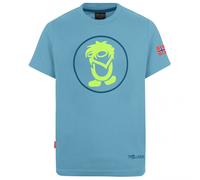 Trollkids - Kid's Troll T - T-shirt - 152 - dolphin blue / lime