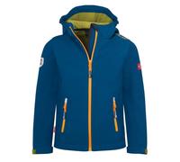 Trollkids - Kid's Trollfjord Jacket - Veste softshell - 104 - madeira blue / pear green
