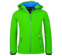 Trollkids - Kid's Trollfjord Jacket - Veste softshell - 128 - bright green / med blue
