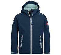 Trollkids - Kid's Trollfjord Jacket - Veste softshell - 176 - navy / aqua