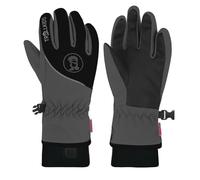 Trollkids - Kid's Trolltunga Glove - Gants - 5 - 9-10 Years - anthracite / black