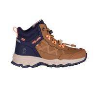 Trollkids - Kid's Trolltunga Hiker Mid XT - Chaussures de randonnée - EU 31 - teak brown / navy / vivid orange / sandstone