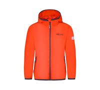 Trollkids - Kid's Trolltunga Jacket - Veste imperméable - 128 - flame orange / mystic blue