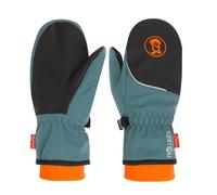 Trollkids - Kid's Trolltunga Mitten - Gants - 3,5 - 4-5 Years - stormy blue / black / flame orange