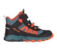 Trollkids - Kid's Tronfjell Hiker Mid - Chaussures de randonnée - EU 32 - stormy blue / flame orange / black