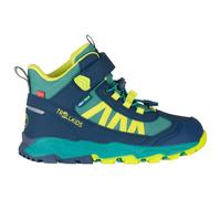 Trollkids - Kid's Tronfjell Hiker Mid - Chaussures de randonnée - EU 33 - sea green / madeira blue / spring leaf