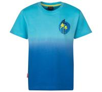 Trollkids - Yttersand Beach T - T-shirt enfant Pool Blue / Alpine Blue - Taille de l'enfant 104 cm