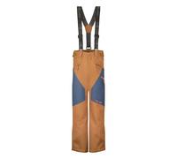 Trollkids - Kongsberg Ski Pant - Pantalon ski enfant Bronze / Mystic Blue / Flame Orange - Taille de l'enfant 104 cm