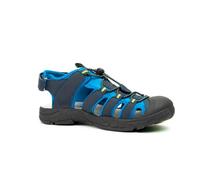 Trollkids - Kvalvika Sandal - Sandales randonnée enfant Navy / Viper Green - 35