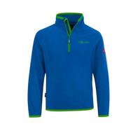 Trollkids - Nordland Half Zip - Polaire enfant Medium Blue / Green - Taille de l'enfant 164 cm