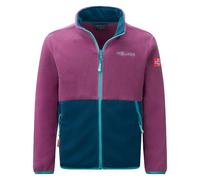 Trollkids - Storfjord Jacket - Polaire enfant Bright Berry / Madeira Blue / Lagoon Blue - Taille de l'enfant 92 cm
