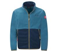 Trollkids - Kid's Storfjord Jacket - Veste polaire - 140 - dark marine / mystic blue / pine green
