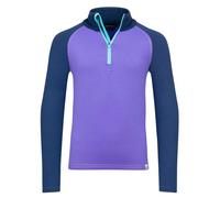 Trollkids - Kid's Rauland Half Zip - Pull polaire - 140 - wisteria purple / mystic blue