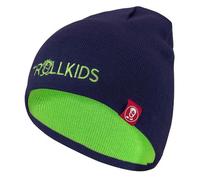 Trollkids - Troll Beanie - Bonnet enfant Navy / Bright Green - 52 - 56 cm