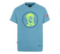 Trollkids - Troll T - T-shirt enfant Dolphin Blue / Lime - Taille de l'enfant 128 cm