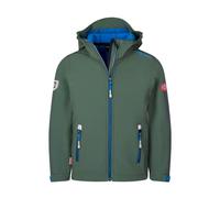 Trollkids - Trollfjord Jacket - Veste softshell enfant Ivy / Electric Blue / Black - Taille de l'enfant 176 cm