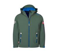 Trollkids - Kid's Trollfjord Jacket - Veste softshell - 98 - ivy / electric blue / black