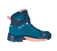 Trollkids - Kid's Trollsteinen Hiker Mid XT - Chaussures de randonnée - EU 32 - harbor blue / madeira blue / peony rose
