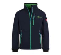 Trollkids - Kid's Balestrand Jacket - Veste softshell - 152 - navy / bright green / medium blue