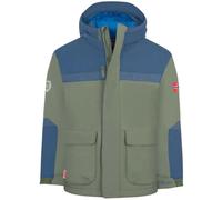 Trollkids - Kid's Finnmark Jacket XT - Veste d'hiver - 164 - ivy / mystic blue / electric blue