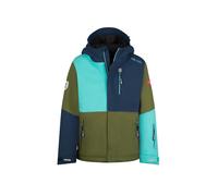 Trollkids - Kid's Hallingdal Jacket - Veste d'hiver - 104 - pine green / mystic blue / arctic blue