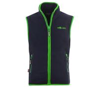 Trollkids Veste polaire Arendal pour enfant, Bleu marine/vert vipère, 14 ans
