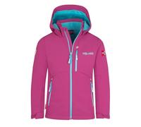 Trollkids Veste softshell Balestrand pour fille, Bright Berry/Madeira Blue/Lagoon Blue, 140