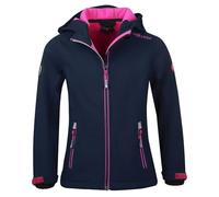 Trollkids Veste Trollfjord pour enfant, Bleu marine/rose, 140