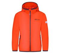 Trollkids - Kid's Trolltunga Jacket - Veste imperméable - 104 - flame orange / mystic blue
