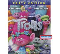 Trolls 2017 Bluray DVD et numrique avec tui et housse Walmart Party Edition