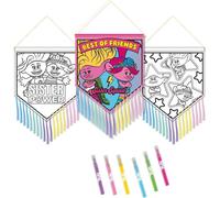 Trolls - Drapeau "Band Together", Kit de coloriage PM11247 (taille unique) (Coloré)