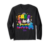 Trolls Free to Love Rainbow Manche Longue