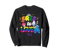 Trolls Free to Love Rainbow Sweatshirt