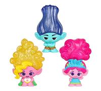 Trolls Les 3 DreamWorks Poupées aux Cheveux pailletés, Souples et élastiques - Stretchy Hair Viva