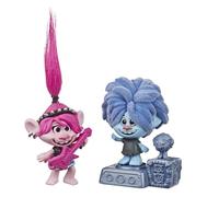 Trolls Les Trolls 2 Tournée Mondiale De Dreamworks - Rock City - Figurines De L'enfant Hard Rock Avec Tête Dodelinante Et Poppy Hard Rock