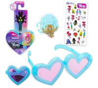 Trolls Play Lunettes de soleil et mini sac aveugle figurine - Ensemble de petits danseurs avec lunettes de soleil pliables, bagues, et plus encore | Jouet Trolls World Tour pour garçons et filles