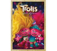 Trolls - Poster - Viva & Poppy + cadre amovible, Shinsuke® Maxi MDF hêtre, vitre acrylique