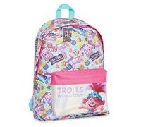 Trolls Sac A Dos Maternelle, Sac À Dos Enfant Motif Poupée Poppy Les Trolls 2 Tournée Mondiale Holographique Rose Brilliant, Cartable Fille Primaire, Cadeau Fille, Fournitures Scolaires Kawaii