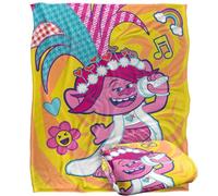 TROLLS Sing It Loud Poppy Plaid Ultra Doux au Toucher Soyeux - 152 x 127 cm