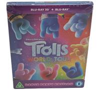 Trolls World Tour Blu-Ray 3d + Blu-Ray Steelbook Zavvi Exclusif Region B