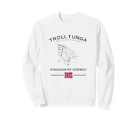 Trolltunga Falaises Lac Ringedalsvatnet Norvège Drapeau Sweatshirt